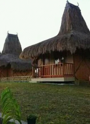 Thatched villa at Villa Sinar Tambolaka